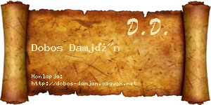 Dobos Damján névjegykártya